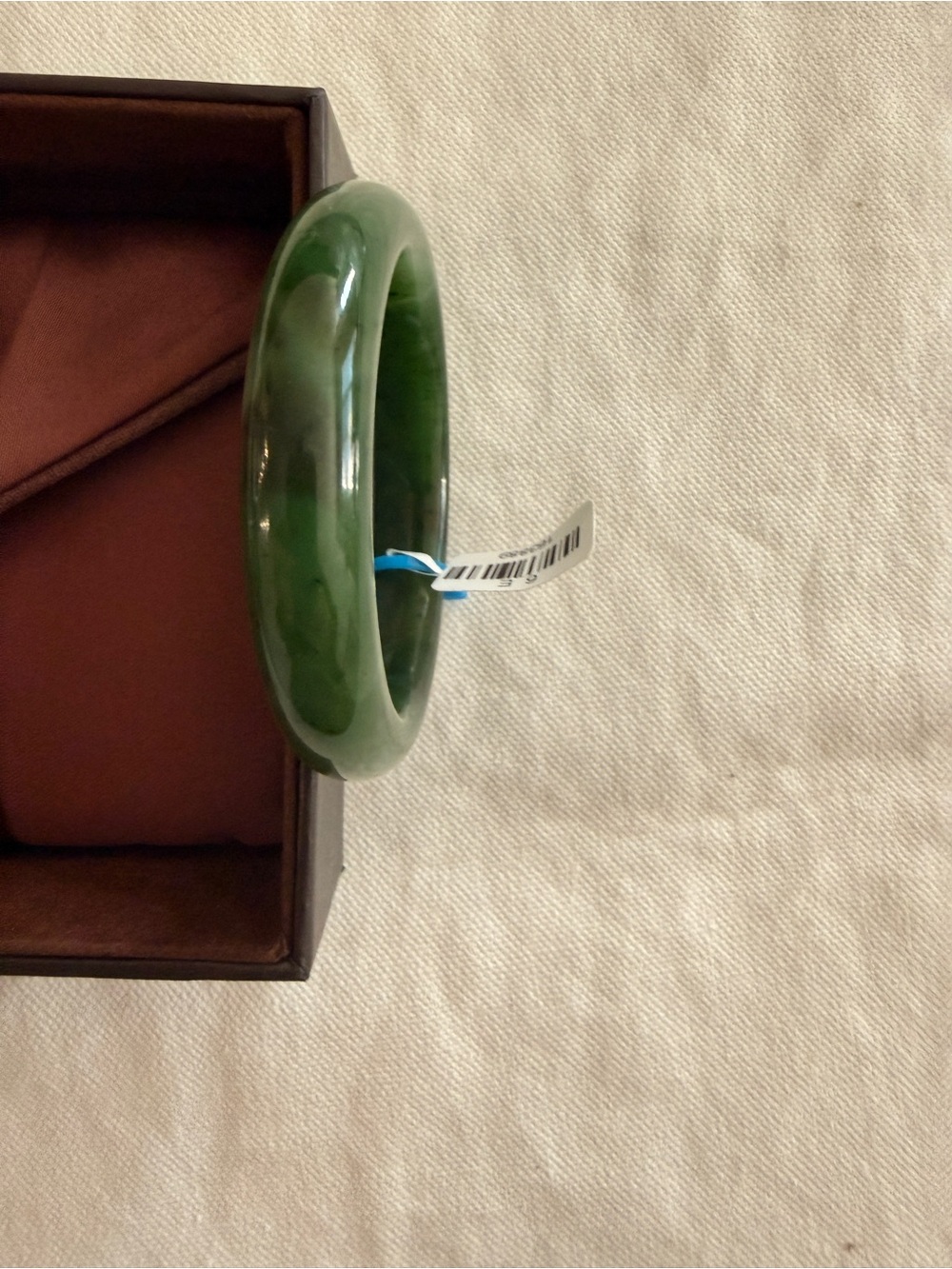 Certified Natural Green Jade Bangle Bracelet 俄七 - Picture 10 of 12
